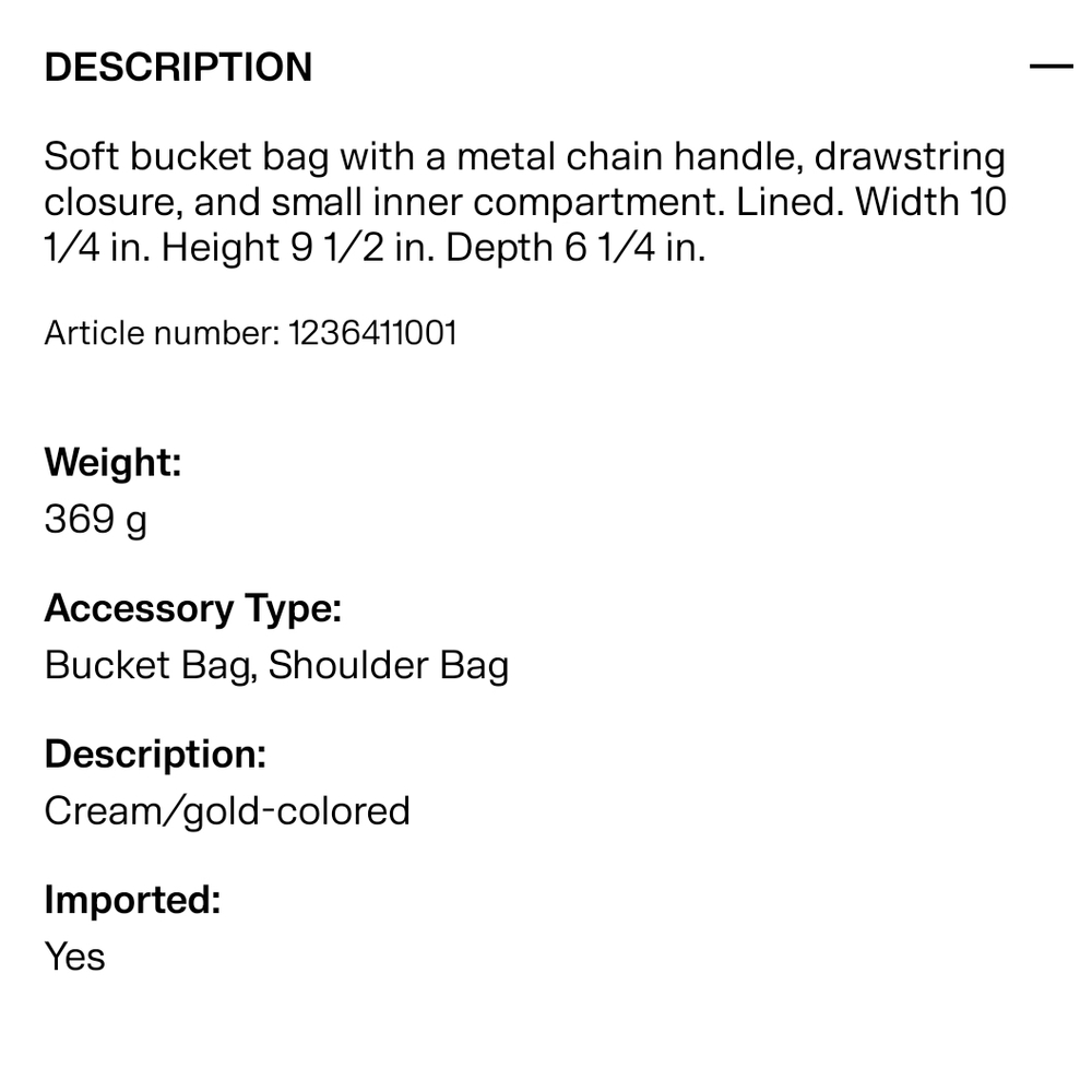 H&M White Drawstring Bag - Picture 8 of 8